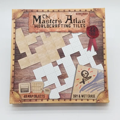STRATAGEM The Master's Atlas Worldcrafting Tiles Game Map Tile Strategy Sealed - Image 1 of 4