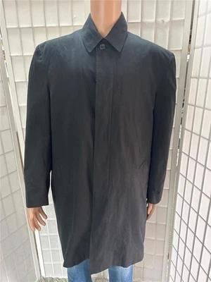 Hombre JOS. A. Abrigo de invierno BANK 42R negro profundo mezcla de algodón Foto 1 de 4