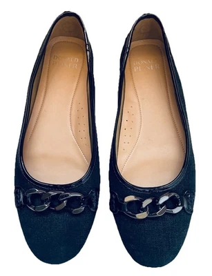 PLANOS con detalle de cadena inspirados en ballets elegantes DONALD PLINER talla 11,5 Foto 1 de 4