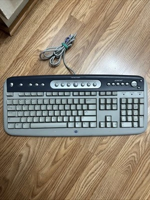Vintage HP SK-2560 PS/2 Keyboard 104 key wired multimedia - WORKS - Image 1 of 2