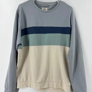 Marine Layer Mens Color Block Crewneck Sweatshirt Lg sleeve Gray Blue Green XL - Picture 1 of 8