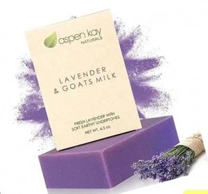 Saponetta latte lavanda e capra. Sapone alla lavanda naturale / burro di karitè biologico NUOVO - Foto 1 di 1