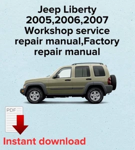 Jeep Liberty 2005,2006,2007 manual de reparación de servicio de taller, manual de reparación de fábrica - Imagen 1 de 3