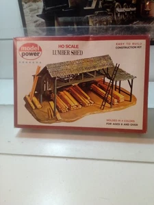 MODEL POWER HO SCALE LUMBER SHED KIT UNASSEMBLED NEW - Picture 1 of 5