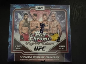 2025 Topps Chrome UFC Sapphire Edition Hobby Box Factory Sealed - Picture 1 of 6