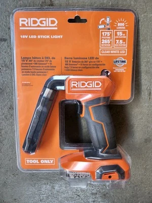 Ridgid 18V Cordless Lighting Wireless Indoor LED Stick Bright Light Battery Tool - Image 1 of 2
