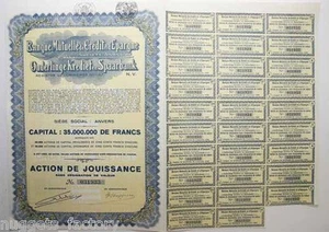 Action ancienne : banque mutuelle de credit et d'epargne ( 674 ) - Picture 1 of 1