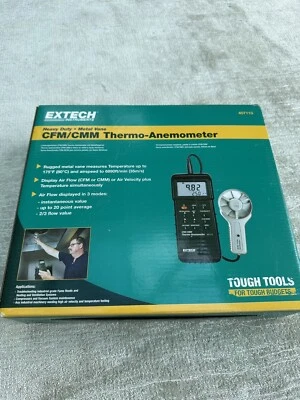 Extech 407113 Heavy Duty CFM Metal Vane Anemometer (INCL VAT) - Image 1 of 2