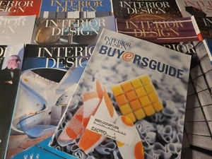 Full-Year 12-Issue Lot Of INTERIOR DESIGN Magazine (2007) + Buyers Guide - Picture 1 of 8