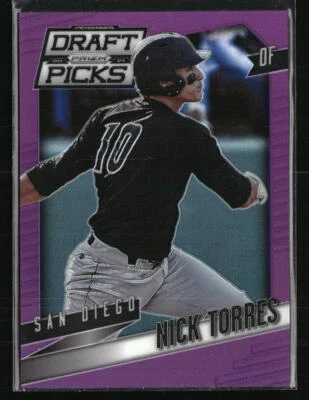 Nick Torres  2013 Panini Prizm Perennial Draft Picks Purple #23 /149 Baseball - Image 1 of 2