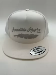 Armadillo Hat Co El Patron White 5 Panel SnapBack Hat Cap - Picture 1 of 3