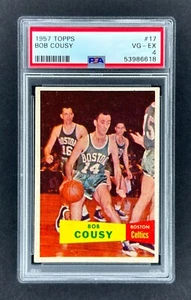 1957-58 Topps #17 Bob Cousy RC (Celtics)    PSA 4 VG/EX    ROOKIE!    NEW SLAB! - Picture 1 of 2