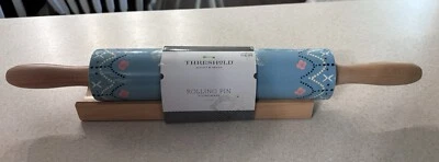 Rodillo de gres umbral con asas de madera y soporte de bandeja nuevo Foto 1 de 4