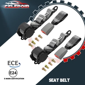 Universal 3 Punkt Trägheit Sicherheitsgurt Set Auto LKW Verstellbare Sicherheitsgurte Gery - Bild 1 von 16