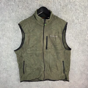 Vintage Timberland Vest Mens Large Green Fleec Full Zip Pockets 12590 - Bild 1 von 10