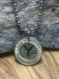 Vintage zirkuliert NYC 1970er New York City U-Bahn Medaille Anhänger. Wear History! - Bild 1 von 15