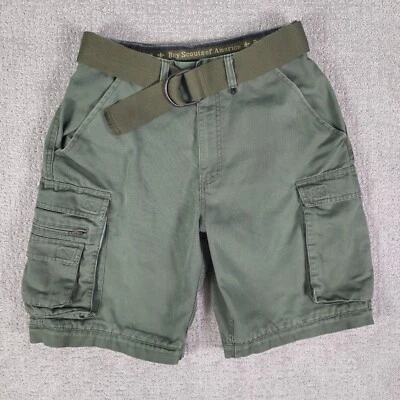 Boy Scouts of America Canvas Cargo Shorts Men’s Classic Size 29 With Belt - Image 1 of 4