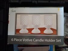 True Living Essentials Votive Candle Holder 6 Piece Black Live Laugh Love Set