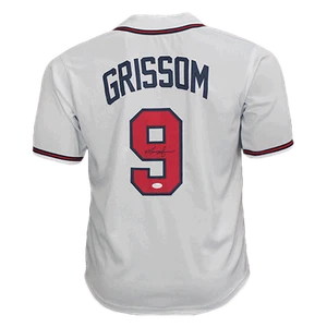 Marquis Grissom Autographed Atlanta White Throwback Baseball Jersey (JSA) - Picture 1 of 4