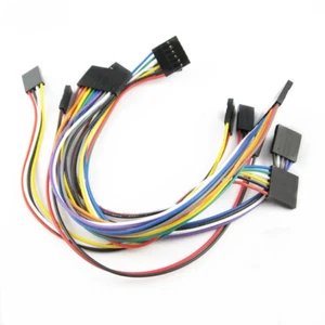 1P/2P/3P/4P/5P/6P/7P/8P/10P Dupont Wire Line Ribbon Jumper Cables 20CM 2.54mm - Picture 1 of 1