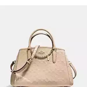 Borsa Coach Small Margot nuova con etichette firmata in pelle verniciata F59266 $475 - Foto 1 di 13
