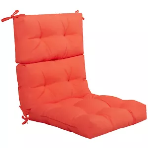 22" x 44" Back Chair Cushion Tufted Pillow Comfortable Seating Pad Office Orange - Picture 1 of 6