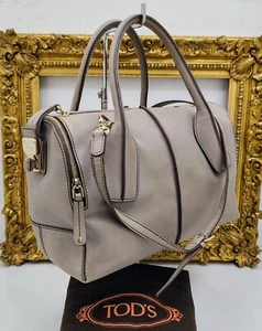 TOD’S BAULETTO D-STYLING Pelle Color Grigio Perla - Imagen 1 de 23