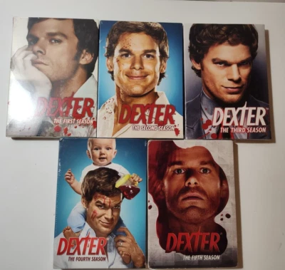 DEXTER DVD complete SEASONS 1-5  brand new sealed showtime - Image 1 of 4