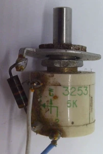 5k ohm 10 turn potentiometer Duncan Pixelpot 5000 ohm vintage 1/4" shaft - Picture 1 of 2