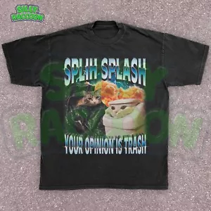 Offensive Cat Meme Unisex Shirt, Your Opinion Is Trash, Sarcastic Cat Shirt - Picture 1 of 14