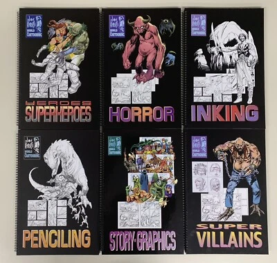 Joe Kubert's World Of Cartooning 6 HC SET - Heroes Villains Penciling Inking + 2 - Image 1 of 4