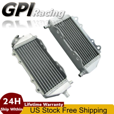 Radiador de aluminio para Kawasaki KX250 KX125 1994-2002 1995 1996 1997 1998 1999 Foto 1 de 2