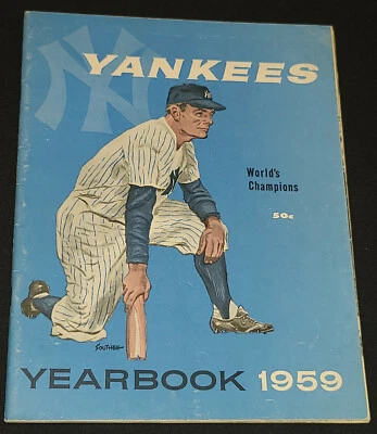 1959 - NEW YORK YANKEES - WORLD CHAMPIONS - MLB - YEARBOOK - ORIGINAL - Image 1 of 4