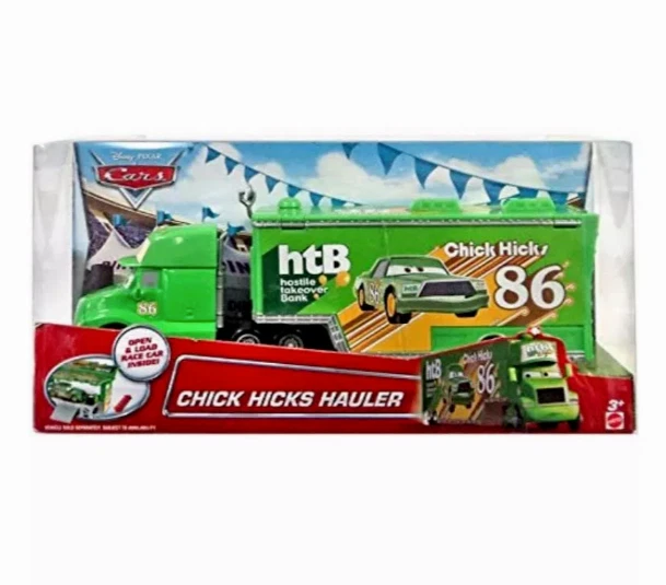 Disney Pixar CARS CHICK HICKS HAULER 1:55 TRUCK RARE VHTF SEMI TRAILER #86 - Image 1 of 4