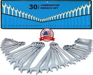 30-teiliges Kombischlüsselwerkzeugset mechanische Werkzeuge - Bild 1 von 8