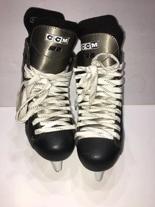 CCM NHL 92 Youth Junior Ice Hockey Skates Size 5.5 Black/White - Picture 1 of 12