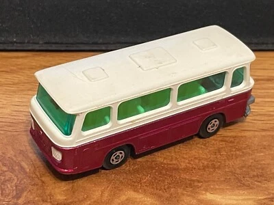 SUPERFAST LESNEY MATCHBOX 1970 No. 12 PURPLE SETRA COACH  - Image 1 of 4