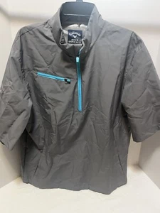 Callaway Shirt Weather Series 1/4 Zip Pullover Kurzarm UPF 50 Herren L grau - Bild 1 von 8