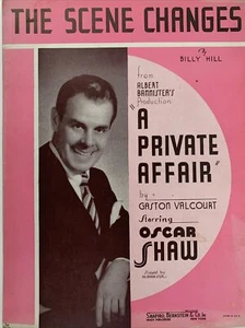 The Scene Changes 1936 Vintage Piano, Guitar Sheet Music Song Book by Billy Hill - Picture 1 of 5