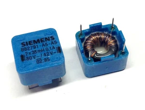 2 Stück Siemens 2 x 38mH 0,1A B82791-A5-A5  Ring Core Double Choke (M1562) - Picture 1 of 6