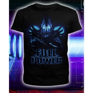 Herren T-Shirt “Full Power” mit Muster unter UV Schwarzlicht leuchtet Neon Psy - Bild 1 von 5