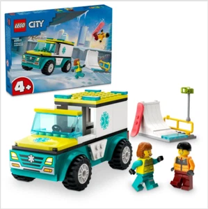 LEGO CITY: Emergency Ambulance and Snowboarder (60403) New Sealed Box - Picture 1 of 8