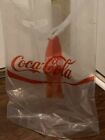 Coca-Cola Clear Plastic Bag with Red Graphics 14" x 19" - NEW - Promotional Item