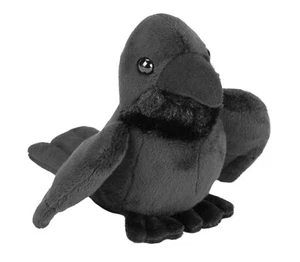 NEW RAVEN WILD REPUBLIC POCKETKINS SOFT TOY TEDDY BEAR PLUSH CUDDLY CROW BIRD - Picture 1 of 1