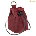 Medieval Belt Bag Suede Leather Pouch Renaissance Cosplay SCA Costume Accessory
