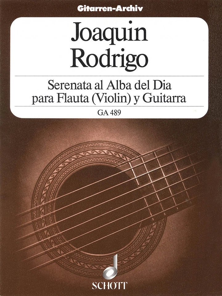 Joaqu�n Rodrigo Serenata al Alba Serenade to the Dawn Guitar & Flute Sheet Music - Image 1 of 1