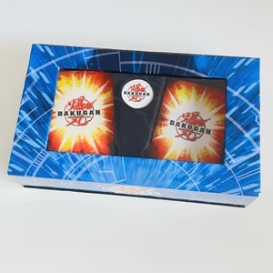Vintage Bakugan Battle Brawlers 35+ Trading Cards Magnetic Blue Storage Box Toys - Picture 1 of 23