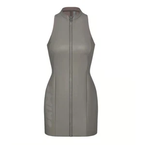 Skims grau gummiert Tauchen Schwimmen Stehkragen Kleid neu mit Etikett Größe 2X - Bild 1 von 6