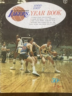 Vintage 1966-67 Los Angeles Lakers Yearbook Jerry West Elgin Baylor - Image 1 of 4