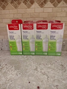 Lot of 2 Playtex Baby Nurser bottles w/5 drop in Liners each bottle 4 oz - Picture 1 of 3